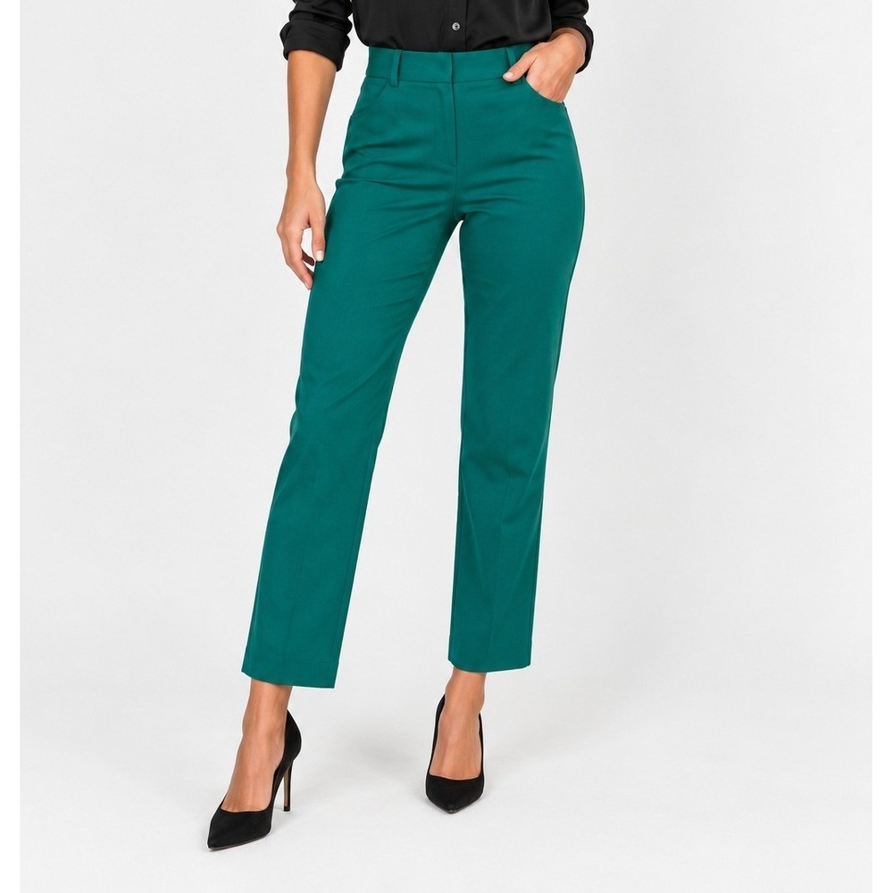 Aritzia Babaton Elliot Pants Emerald Green Low Rise Slim Leg Grazer Size 4